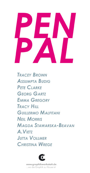 Einladungskarte zu der Ausstellung Penpal